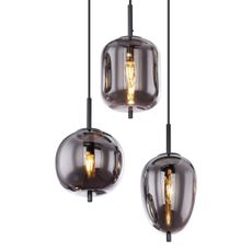 Globo 15345-6 - Luster na lanku BLACKY 6xE14/40W/230V čierna