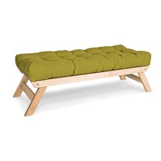 MarLiving Lavice BREEZIO 01 140 cm z masivu/zelená