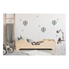 Detská posteľ z borovicového dreva Adeko BOX 10, 90 × 180 cm