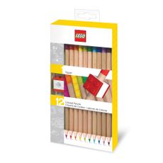 Súprava 12 ceruziek s nastavcom v tvare kocky LEGO® Stationery