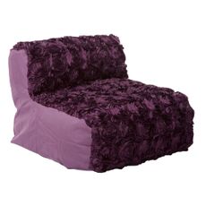Estila Moderné štvorcové dizajnové čalúnené kreslo Rosaria vo fialovej farbe s poťahom s motívom ruží 81 cm