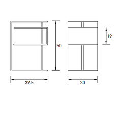 Radius design cologne Stolík RADIUS DESIGN (X-CENTRIC TABLE silber 530A) strieborný