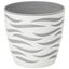 Kvetináč Sahara duo 14 cm biela + platinová