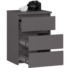 Ak furniture Komoda CL3 40 cm grafitově šedá