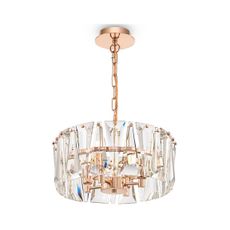 Maytoni MOD043PL-04G - Luster na reťazi PUNTES 4xE14/60W/230V zlatá