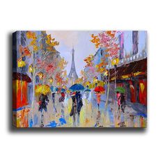 Wallity Obraz na plátne Rainy alley 50x70 cm
