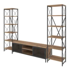Antracitovosivá/prírodná TV súprava 150x47 cm Maxim – Kalune Design