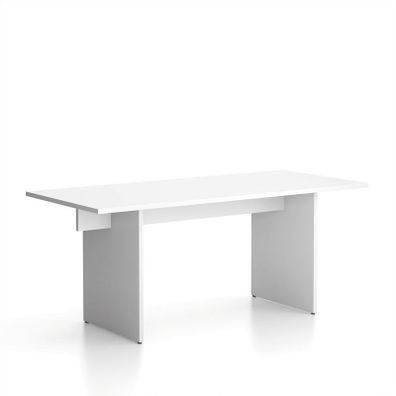 Kancelársky stôl single SOLID, 180x80 cm, biela