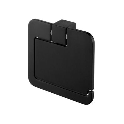 FUTURA BLACK  Držiak na toaletný papier s krytom čierny 02961