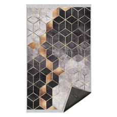 Koberec v sivo-zlatej farbe 80x150 cm - Mila Home