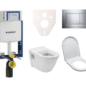 Cenovo zvýhodnený závesný WC set Geberit na zamurovanie + WC VitrA Integra vr. sedátka SIKOGE2V6