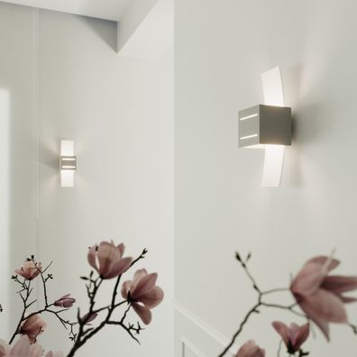 Sivé nástenné svietidlo Carlo – Nice Lamps