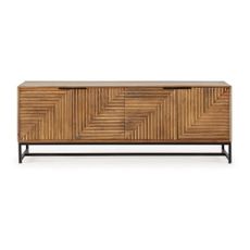 TV stolík z mangového dreva v prírodnej farbe 160x58 cm Nereida – Marckeric
