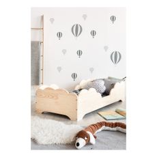 Detská posteľ z borovicového dreva Adeko BOX 10, 90 × 180 cm