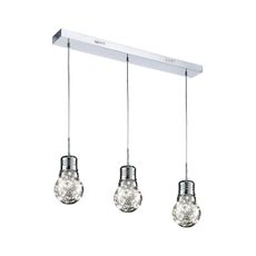 LED Luster na lanku BULB 3xLED/5W/230V
