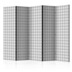 Paraván Dogtooth Check Dekorhome 225x172 cm (5-dielny)