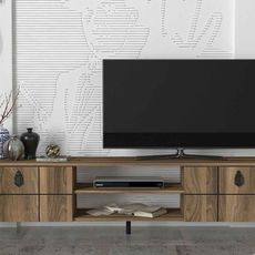 Dizajnový TV stolík Tadashi 184,5 cm vzor orech