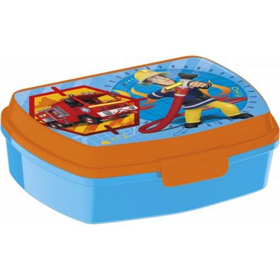 Krabička / box na desiatu pre chlapcov Požiarnik Sam - 16 x 12 x 5 cm