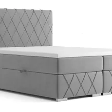 Posteľ Boxspring Royal bez úložného priestoru, 200x160, Sivá - (Mono 244)