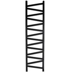 Kúpeľňový radiátor Mix Kalipso Mk 160/30 1600x300 mm čierna
