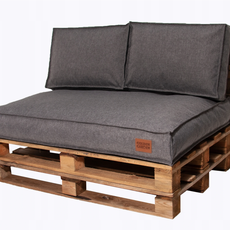 Golden Garden Paletové sedenie Golden Garden GG68 - podsedák a vankúš 120cm x 80cm x 15cm penový granulát melange tmavá 1