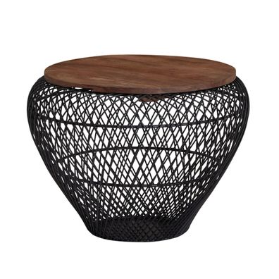 MID.YOU KONFERENČNÝ STOLÍK, čierna, drevo, 60/60/45 cm