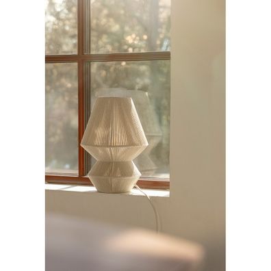Stolová lampa v prírodnej farbe s textilným tienidlom (výška 34 cm) Razzo – Markslöjd