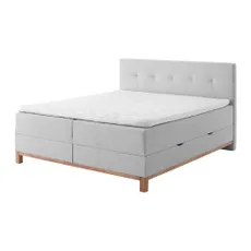 Svetlosivá boxspring posteľ s úložným priestorom 180x200 cm Catania - Meise Möbel