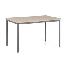 Jedálenský stôl TRIVIA, tmavo sivá podnož, 1200 x 800 mm, breza