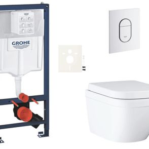 Závesný wc set do ľahkých stien / predstenová montáž Grohe Euro Ceramic SIKOGRSEUASH0