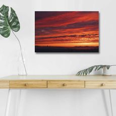 Wallity Obraz s LED osvětlením ZÁPAD U MOŘE 21 45 x 70 cm