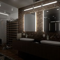 NIMCO ZP 11000 - LED Kúpeľňové podsvietené zrkadlo 6500K 60x40 cm IP44