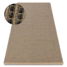 Čierno-béžový jutový koberec Jute 2 Rozmer: 160x220 cm