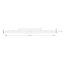 Ideal Lux- LED Stropné svietidlo FLY LED/68W/230V 2700K pr. 90cm CRI90 IP40 čierna