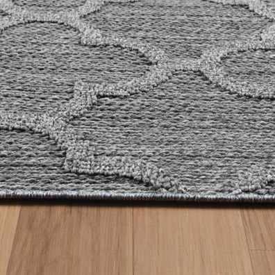 Ayyildiz , Kusový koberec Patara 4951 Grey – na von aj na doma, 80x250, šedá, chodba / predsieň