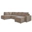 MID.YOU SEDACIA SÚPRAVA, textil, taupe