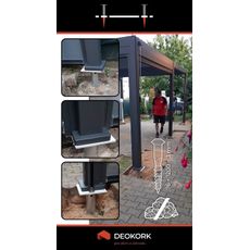 Deokork Záhradný prístrešok LOGAN 4x3 m