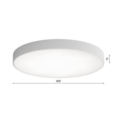 Stropné svietidlo so senzorom CLEO 6xE27/24W/230V pr. 80 cm šedá