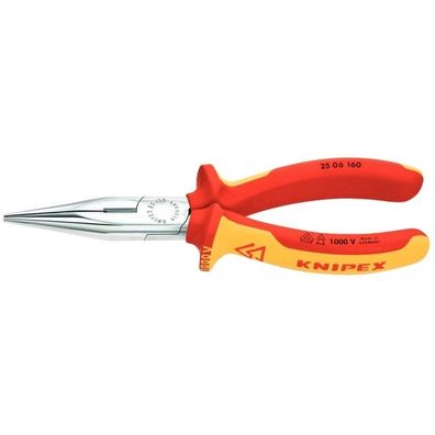 KNIPEX - kliešte s půlkulatými čeľusťmi 160 mm, potah PVC do 1000V