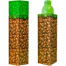 Hranatá fľaša na pitie Minecraft Ground