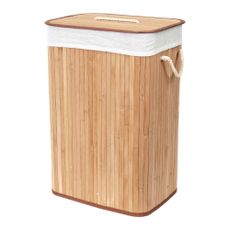 Bambusový kôš na bielizeň v prírodnej farbe 78 l Bamboo – Compactor