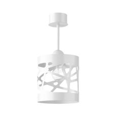 Luster na tyči MODUL FREZ 1xE27/60W/230V pr. 17,5 cm biela
