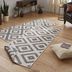 NORTHRUGS - Hanse Home koberce Kusový koberec Twin-Wendeteppiche 103132 grau creme – na von aj na doma - 80x150 cm