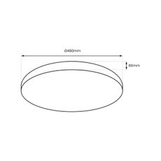 LED Stmievateľné stropné svietidlo ALLISTER LED/50W/230V 3000-6000K + DO