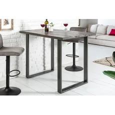 Barový stôl Iron Craft 120cm sivý mango