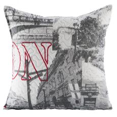 Obliečka na vankúš London 40x40 oceľ 91725
