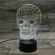 3Dmix 3DL-SMRT031 – 3D LED nočná lampa - Lebka (Smart)