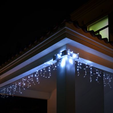 Vianočná LED reťaz 15 m | studená biela 600 LED