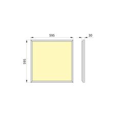 LED Podhľadový panel OREGA PLUS 60 LED/50W/230V 4000K IP40