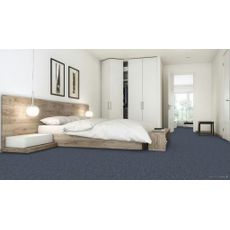 ITC , Koberec metráž Merit new 6773, na mieru, šíře 4m, modrá, ab (mriežka), chodba / predsieň